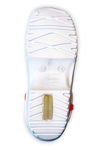 copertina di Zoccolo ospedaliero ultra leggero (200 grammi) con laccetto  tg 38 Bianco