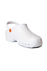 copertina di Zoccolo ospedaliero ultra leggero (200 grammi) con laccetto  tg 41 Bianco