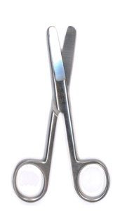 copertina di Forbici chirurgiche in acciaio inox - punte smusse - cm 11,5 