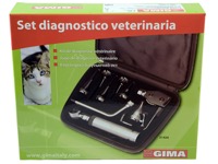copertina di Set diagnostica veterinaria otoscopio più oftalmoscopio xenon alogeno