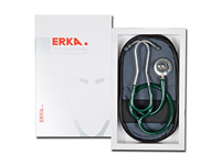 copertina di Stetoscopio Erka Finesse - doppia campana cod. 550.000.55 Verde scuro