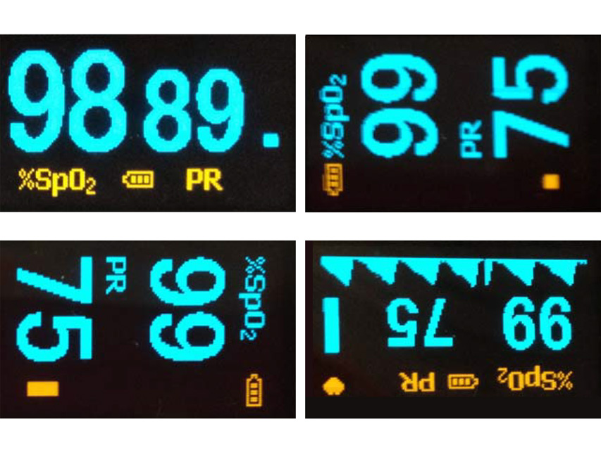 copertina di Pulsossimetro da dito OXY 4 Arancione