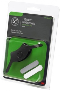 copertina di Targhetta identificativa 3M Littmann© cod. 40007 Nero