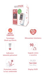 copertina di Pulsossimetro da dito con la tecnologia ACT ( check - up arterie ) cod. SB200