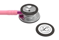 copertina di Littmann Classic III 5962 stetofonendoscopio Rosa perlato, testina   specchio, connettore rosa e archetto nerofumo