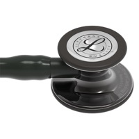 copertina di Littmann Cardiology IV 6232 stetofonendoscopio Nero, testina  lucida nerofumo, connettore e archetto nero