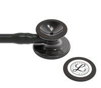 copertina di Littmann Cardiology IV 6232 stetofonendoscopio Nero, testina  lucida nerofumo, connettore e archetto nero