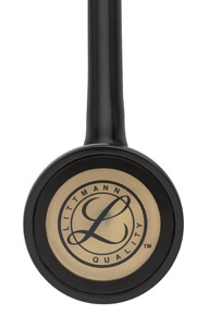 copertina di Littmann Master Cardiology cod. 2175 stetofonendoscopio Nero Finiture Ottone