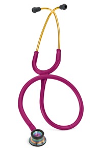 copertina di Littmann Classic II Infant 2157 - Neonatologico stetofonendoscopio Lampone Finiture arcobaleno 