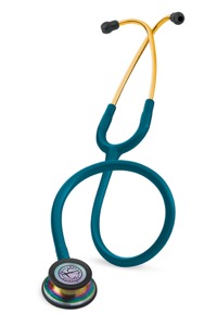 copertina di Littmann Classic III 5807 stetofonendoscopio Blu Caraibi Finiture Arcobaleno