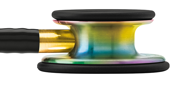 copertina di Littmann Classic III 5870 stetofonendoscopio Nero Finiture Arcobaleno