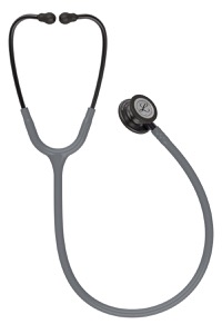 copertina di Littmann Classic III 5873 stetofonendoscopio Grigio Finiture Nerofumo Connettore Viola