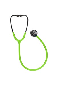 copertina di Littmann Classic III 5875 stetofonendoscopio Verde Limone Finiture Nerofumo Connettore Blu