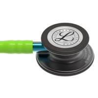 copertina di Littmann Classic III 5875 stetofonendoscopio Verde Limone Finiture Nerofumo Connettore Blu