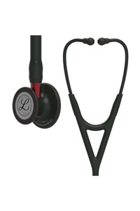 copertina di Littmann Cardiology IV 6200 stetofonendoscopio Nero con finiture Nere e connettore Rosso