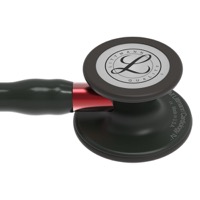 copertina di Littmann Cardiology IV 6200 stetofonendoscopio Nero con finiture Nere e connettore Rosso