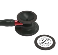 copertina di Littmann Cardiology IV 6200 stetofonendoscopio Nero con finiture Nere e connettore Rosso