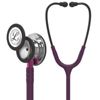 copertina di Littmann Classic III 5960 stetofonendoscopio Prugna, testina specchio, connettore rosa e archetto nerofumo