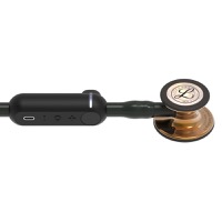 copertina di 3M Littmann® CORE Digital Stetoscopio cod. 8863 Tubo nero Campana finitura bronzo lucida