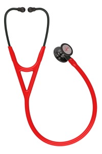 copertina di Littmann Cardiology IV 6182 stetofonendoscopio edizione limitata Edizione Limitata: Tubo Rosso campana nero fumo lucida 