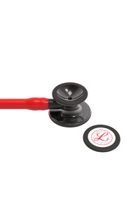 copertina di Littmann Cardiology IV 6182 stetofonendoscopio edizione limitata Edizione Limitata: Tubo Rosso campana nero fumo lucida 