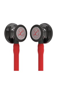 copertina di Littmann Cardiology IV 6182 stetofonendoscopio edizione limitata Edizione Limitata: Tubo Rosso campana nero fumo lucida 