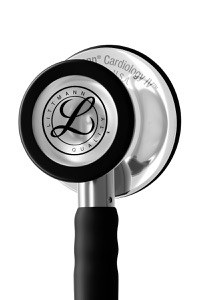 copertina di Littmann Cardiology IV 6177C stetofonendoscopio Nero tubo satinato campana Specchio