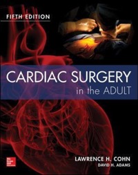 copertina di Cardiac surgery in the adult
