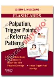 copertina di Flashcards for Palpation, Trigger Points, and Referral Patterns