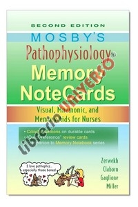 copertina di Mosby ' s  Pathophysiology Memory NoteCards, Visual, Mnemonic, and Memory Aids for ...