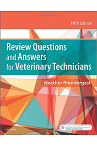copertina di Review Questions and Answers for Veterinary Technicians