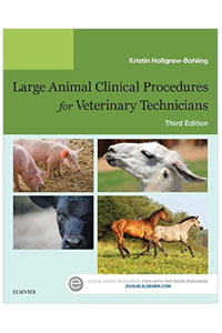 copertina di Large Animal Clinical Procedures for Veterinary Technicians