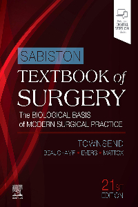 copertina di Sabiston Textbook of Surgery . The Biological Basis of Modern Surgical Practice