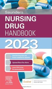 copertina di Saunders Nursing Drug Handbook 2023