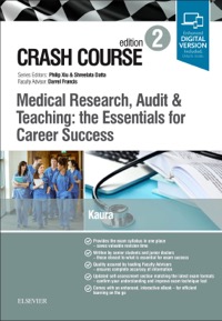 copertina di Crash Course Medical Research, Audit and Teaching: the Essentials for Career Success ...