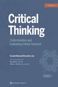 copertina di Critical Thinking - Understanding and Evaluating Dental Research 