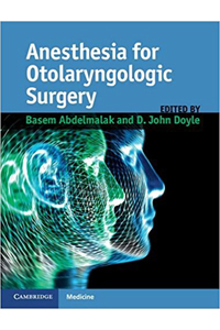 copertina di Anesthesia for Otolaryngologic Surgery