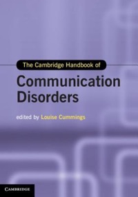 copertina di The Cambridge Handbook of Communication Disorders