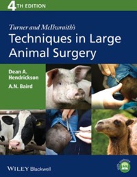 copertina di Turner and McIlwraith' s Techniques in Large Animal Surgery