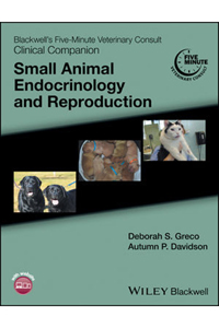 copertina di Blackwell' s Five - Minute Veterinary Consult Clinical Companion: Small Animal Endocrinology ...