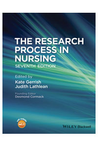 copertina di The Research Process in Nursing