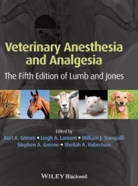 copertina di Lumb and Jones' Veterinary Anesthesia and Analgesia