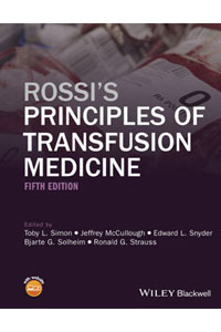 copertina di Rossi' s Principles of Transfusion Medicine
