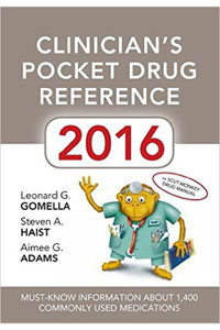 copertina di Clinician' s Pocket Drug Reference 2016