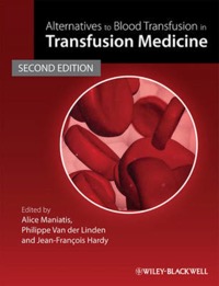 copertina di Alternatives to Blood Transfusion in Transfusion Medicine