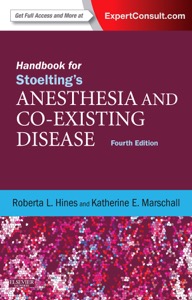copertina di Handbook for Stoelting' s Anesthesia and Co - Existing Disease