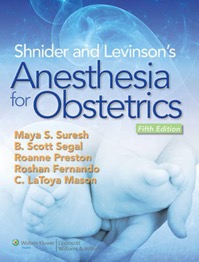 copertina di Shnider and Levinson 's Anesthesia for Obstetrics