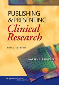copertina di Publishing and Presenting Clinical Research