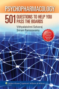 copertina di Psychopharmacology: 501 Questions to Help You Pass the Boards