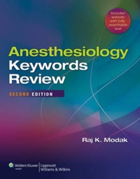 copertina di Anesthesiology Keywords Review